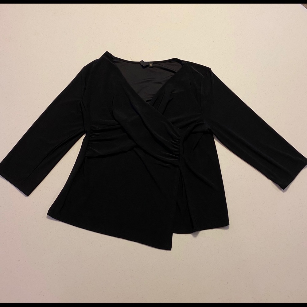 Susan Lawrence Black Blouse